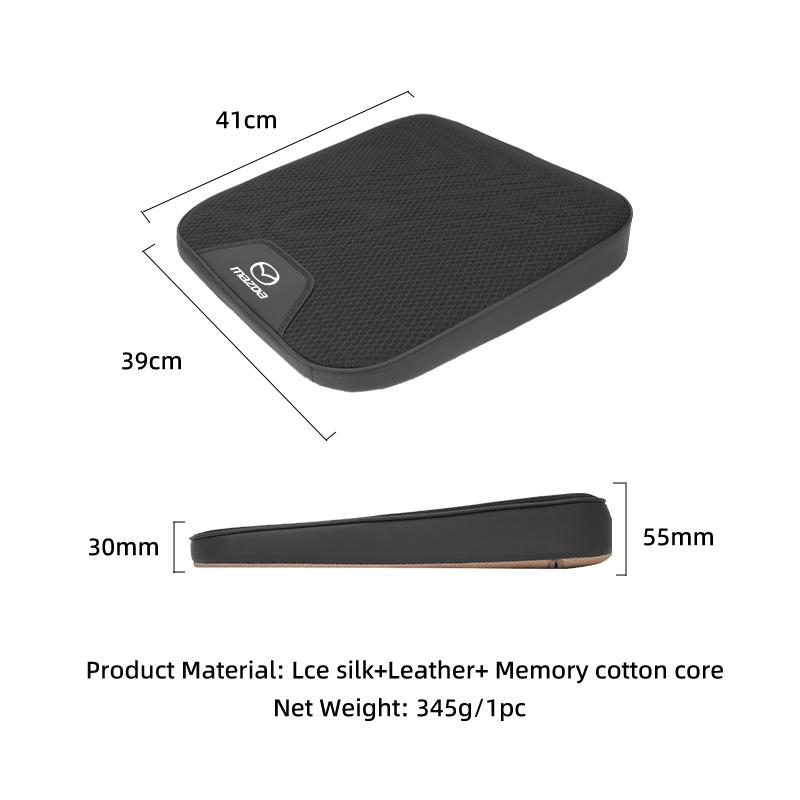 Car Ice Silk Seat Cushion Car Booster Height Increasing Pad Slant Elevating Mat For Mazda CX5 6 3 CX7 323 Axela Atenza Demio CX3