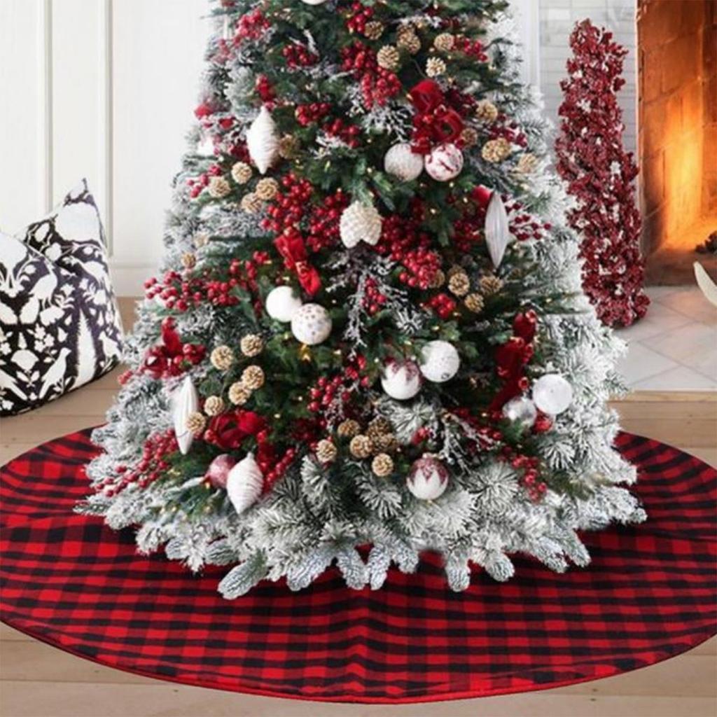 Christmas Tree Skirt, Creative And Exquisite Printed Tree Bottom Decoration, Christmas Supplies