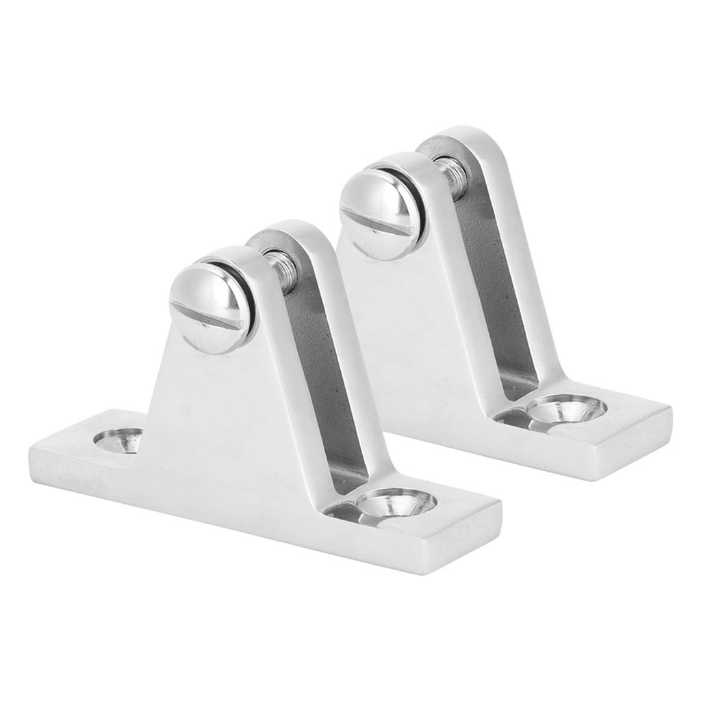 2pcs Marine Hinge Mount Bimini Top Mountain Shape Pedal Hinge Pin Boat Fitting Deck Hardware