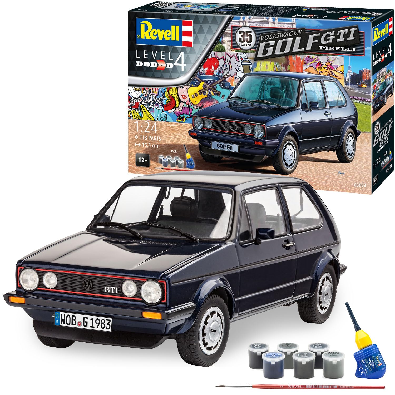 

VW Golf 1 Gti Pirelli Юбилейная Пластиковая Модель 1/24 (35-й набор)