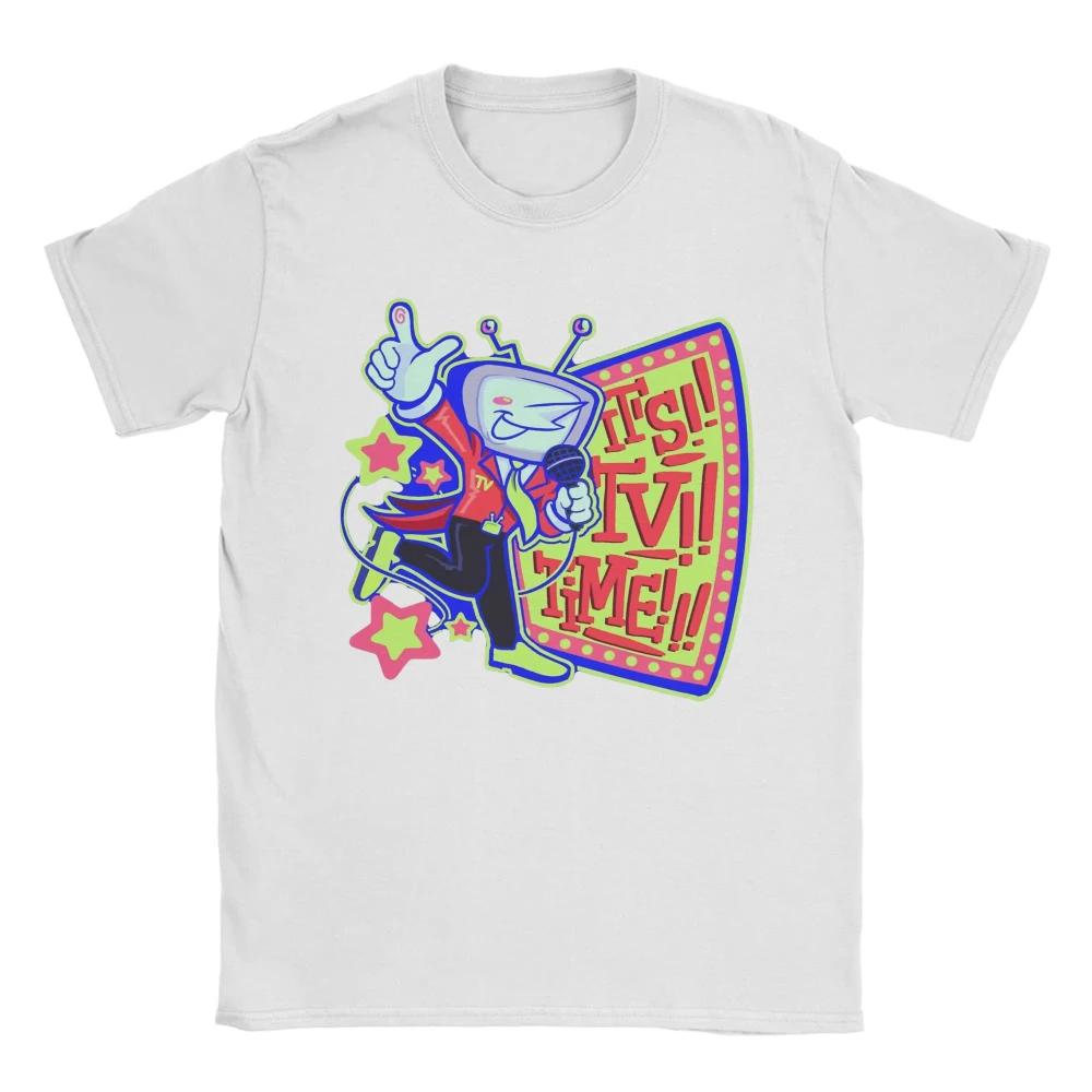 Summer Men T Shirt Deltarune 3 Tenna It Is TV Time Women T Shirts Hip Hop Beach Tees Streetwear Loose Cotton Tops Gift Idea