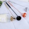Candle Snuffer Stainless Steel Smokeless Candles Wick Bell snuffer Put Off flame Tool Cutter Black Gold Rose Silver Decoration