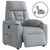 VidaXL Electric Recliner Light Grey Fabric 3303012