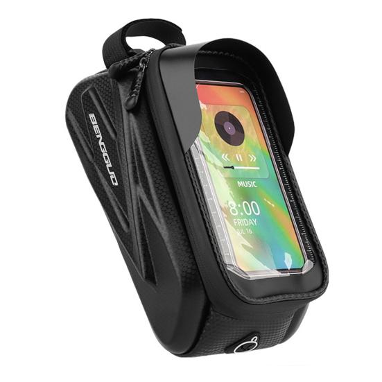 Voděodolná cyklistická taška s velkou kapacitou, zapínání na zip, dotykové ovládání, design, pouzdro na telefon, univerzální, snadno instalovatelná cyklistická taška-organizér