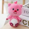 Adorable Beaver Plush Toy Loopy Soft And Short Plush Keychain 14cm Diy Hair Clip