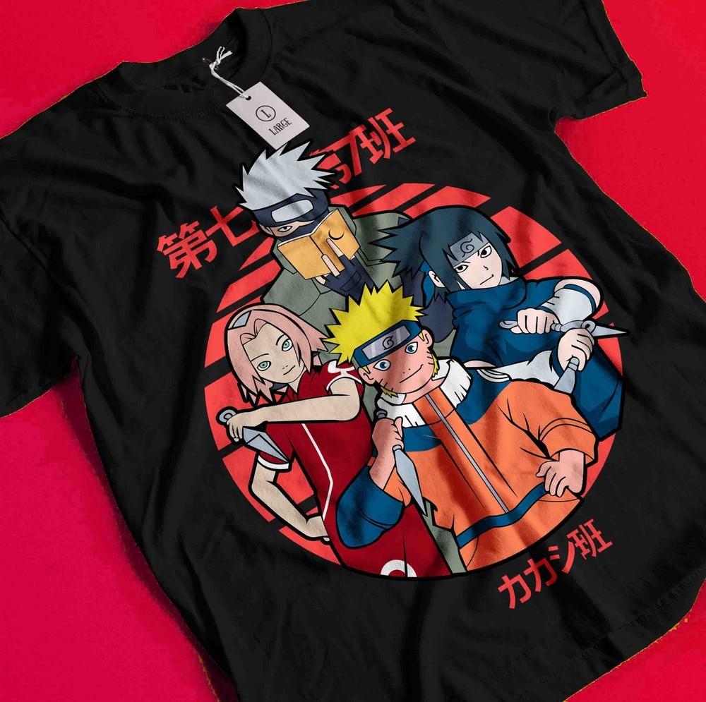 

Kakashi T-Shirt Naruto Tshirt Jiraya Shirt Madara Sakura Itachi Uchiha Obito Tee BB935 S