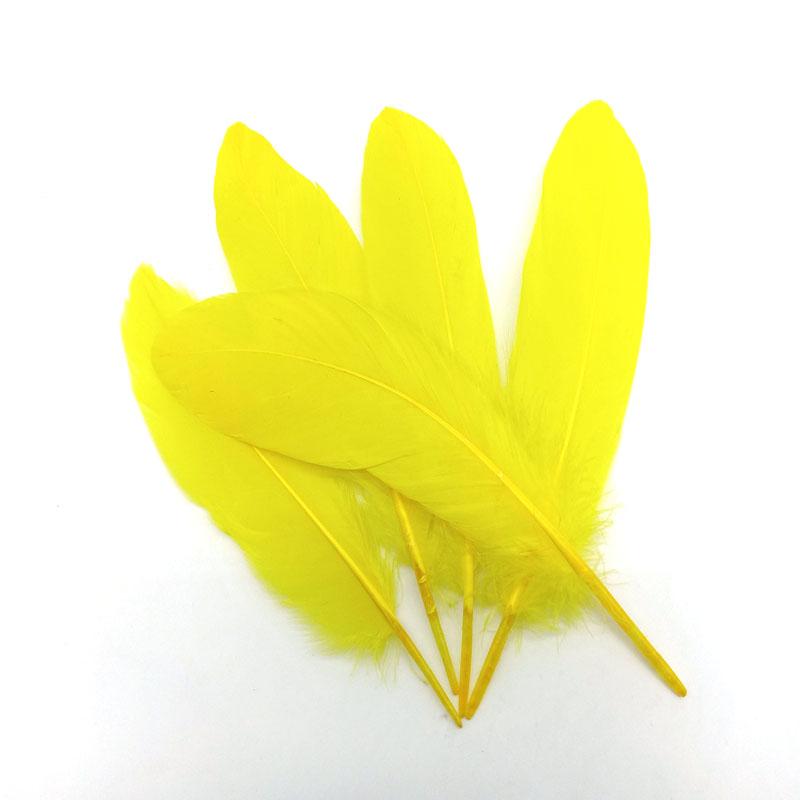 20PCS Hard Stick Colourful Goose Feathers Plumes Swan for Home Decoration Crafts DIY Jewelry Making Table Centerpieces 15-20cm