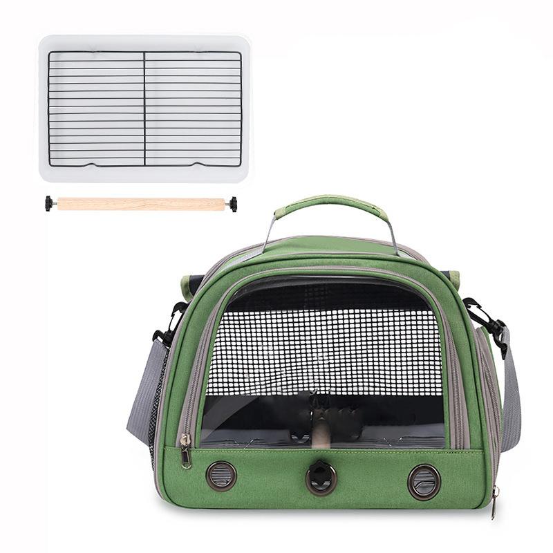 Sac de Transport pour Oiseaux d'Animaux de Compagnie Extérieur Portable Une Épaule Respirant Cage à Oiseaux Plateforme Perchoir Cage à Perroquet Fournitures pour Oiseaux Pour Perruche