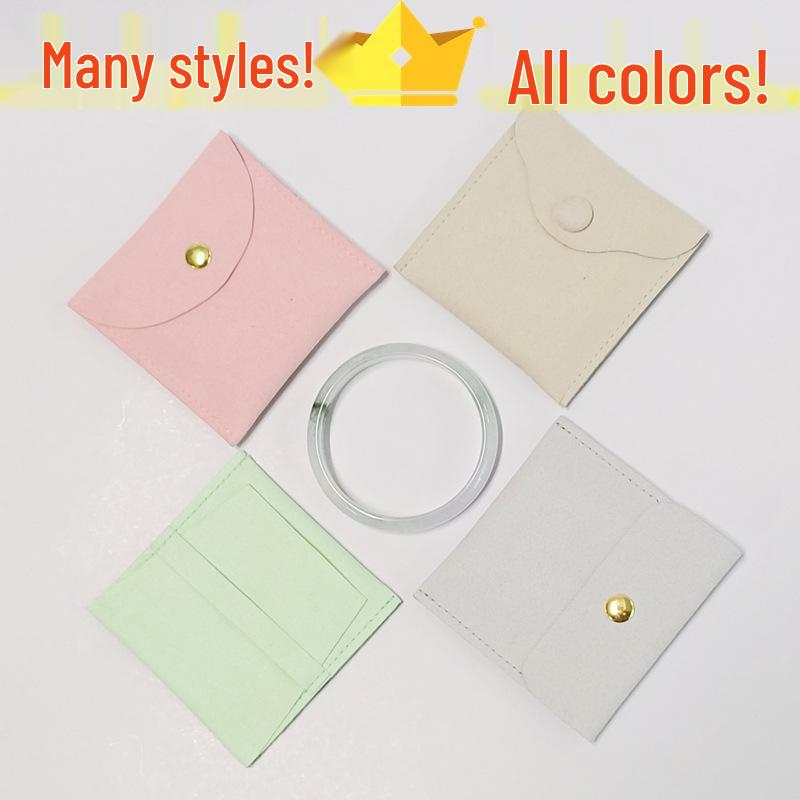 

Мешочек для ювелирных изделий из микрофибры с кнопкой для защиты от пыли при хранении косметики, браслетов и колец Custom Various Colors Microfiber