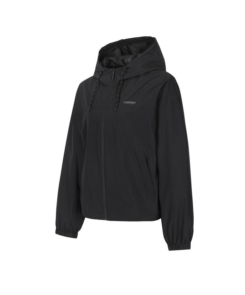 Discovery Expedition Women'S Vertex 2L Outdoor Crop Jacket (Black)