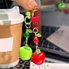 Yousheng Sleutelhanger 3D Vorm Fruit Sleutelhanger Hanger Rode Groene Fruit Bedel Sleutelhouder Mobiele Telefoon Tas Hangend Ornament