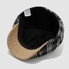 Kids' Artistic Plaid Beret - Trendy Retro Hat for Boys and Girls