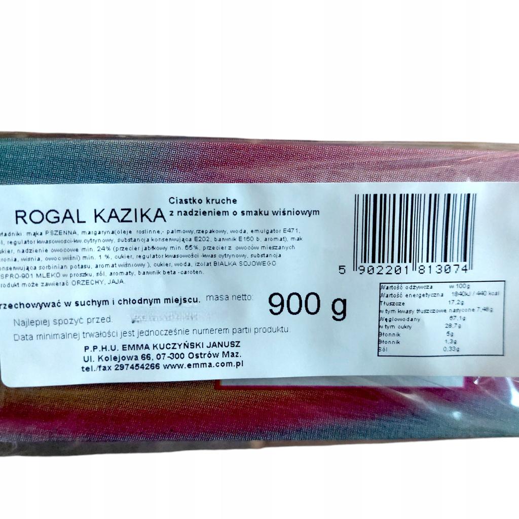 Mürbe Kekse mit Kirschfüllung 900g Rogal Kazika
