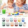 12 Colors Ceramic Paint Set Vibrant Colors Ceramic Painting Pigment Kit Mixable Pottery Art Paint Pigment for Kids