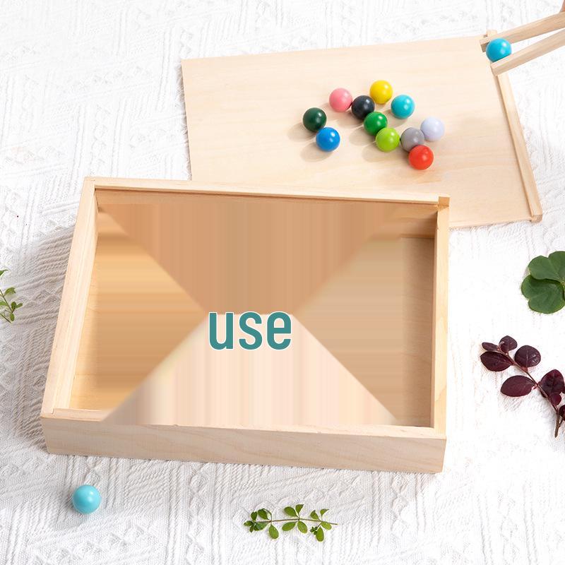 

Montessori Wooden Bead Matching Toy: Early Education Hand-Eye Training Puzzle