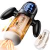 Automatic Sucking Telescopic Male Masturbator 3D Textured Penis Pump Male Vibrator Blowjob Sex Machines LCD Display with Handle