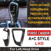 Car Real Carbon Fiber Texture Gear Shift Panel Frame Gear Knob Cover Head Trim For BMW F30 F10 F15 F07 F20 F21 F34 F35 3GT 5GT