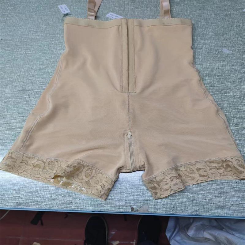 Three Rows Hooks High Waist Zipper Tummy Control Butt Lift Shapewear Bodysuit