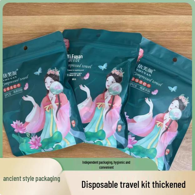 Extra Large Compressed Disposable Face Towel - Thick Multi-Cotton for Travel, Hotel, and Business Trip