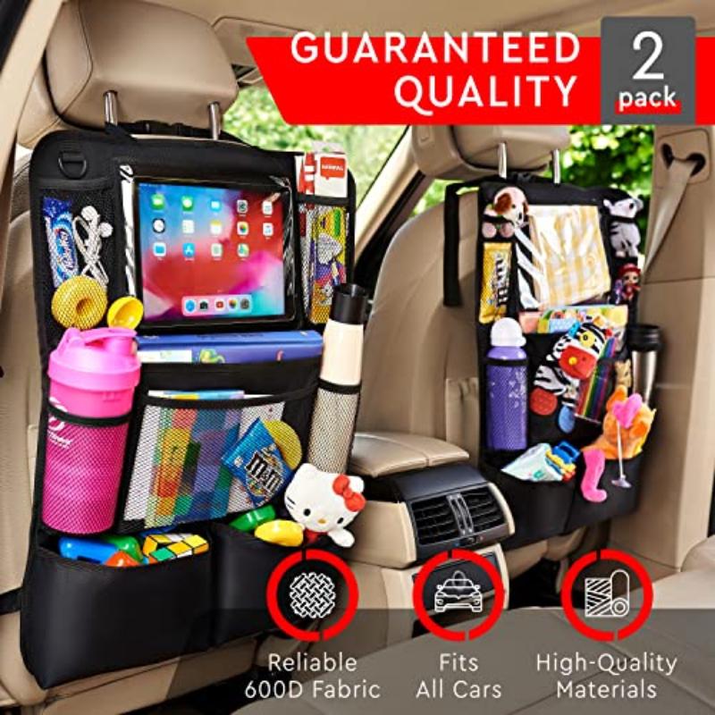 Multi Pocket Car Seat Organizer Waterproof Durable Material with Tablet Holder Perfect for Road Trips and Daily Use 2026