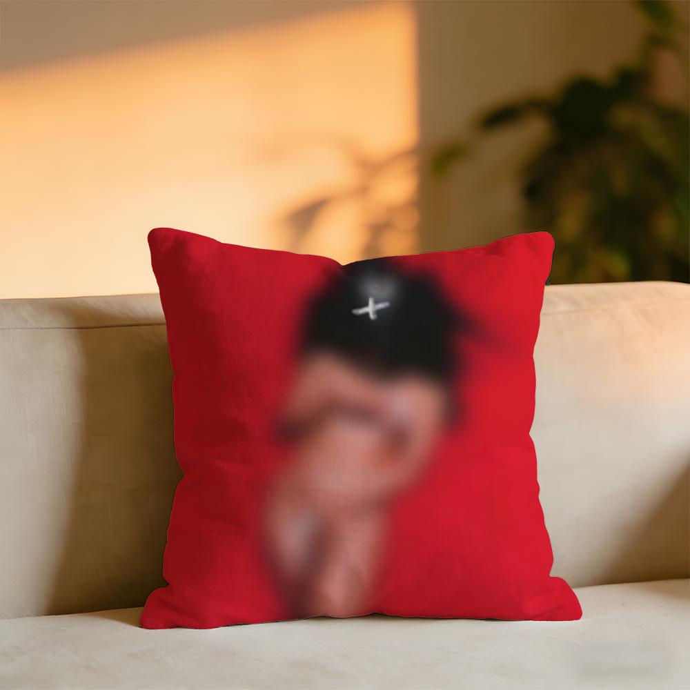 Rosalia Album Cushion Cover Cozy Velvet Throw PillowSoft Warm Cushion For Sofa  Bed