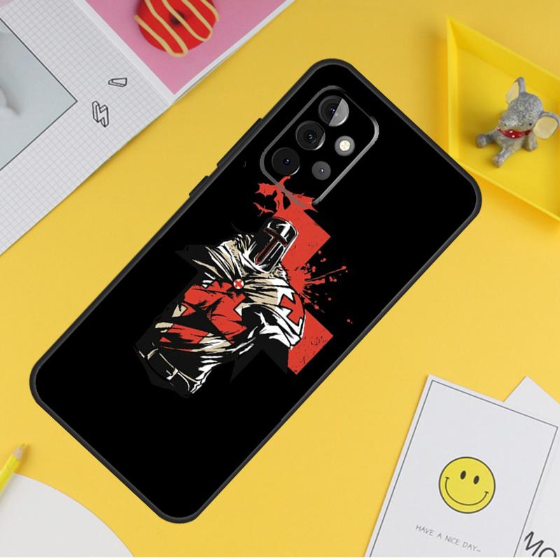 

Christian Templar Knights Case For Samsung Galaxy A15 A17 A54 A34 A14 A13 A23 A33 A53 A52 A32 A12 A56 A36 A16 A35 A55 Samsung A56