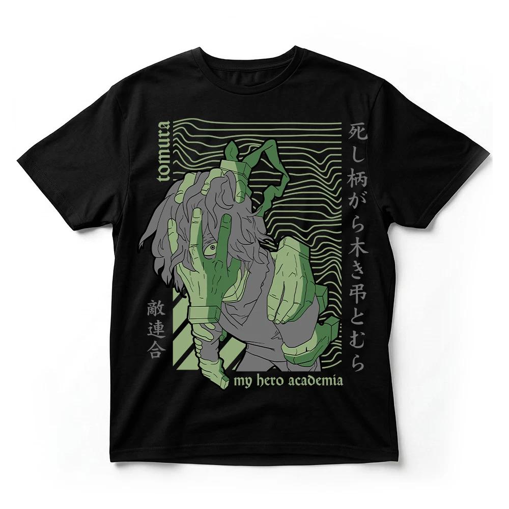 My Hero Academia Shigaraki Tomura TShirt Villain League Anime Graphic Tee Black S