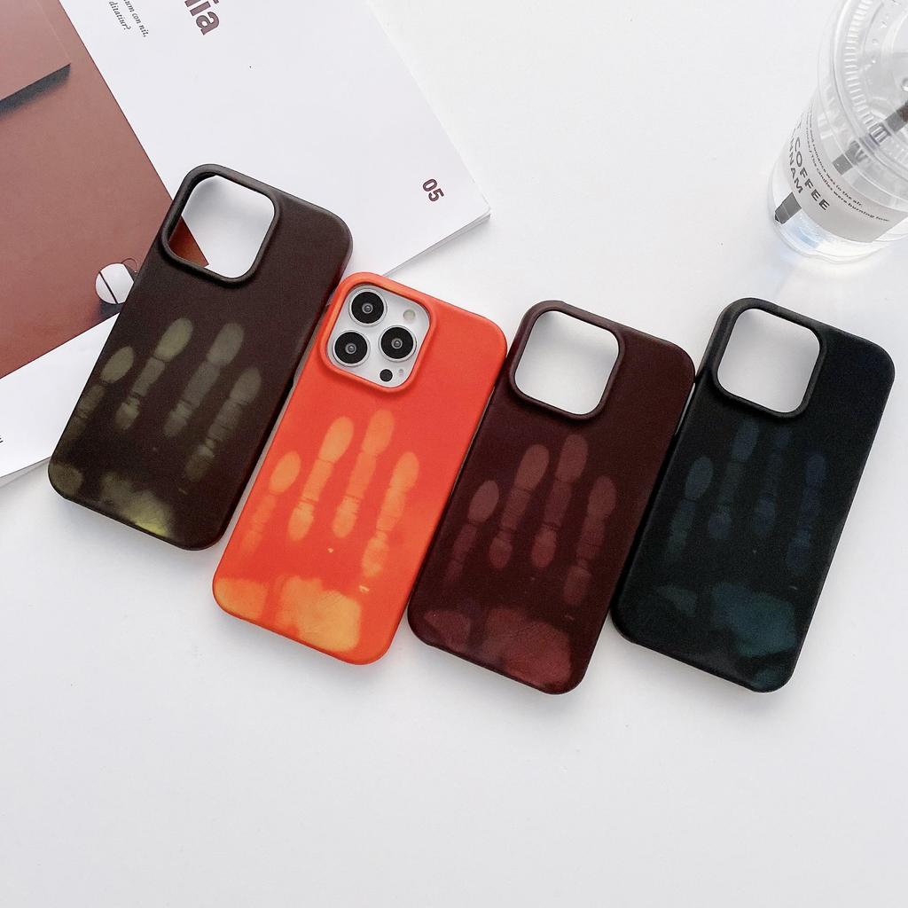 Thermal Sensor Heat Induction Case For iPhone 13 12 11 Pro Max Mini XR XS X 7 8 6 6S Plus SE 2020 Discoloration Phone Back Cover