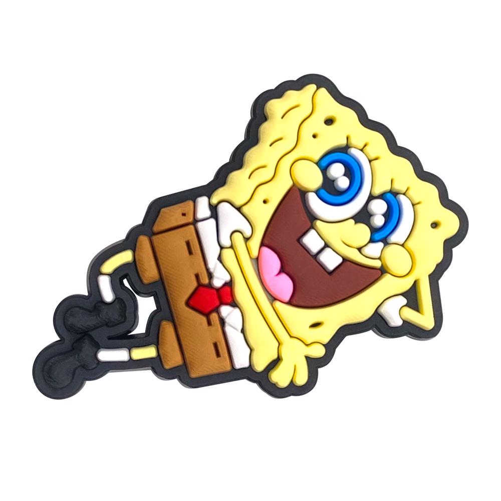 SpongeBob Cartoon Detachable Pen with Clip Buckle - Hot Selling Decorative Gel and Ballpoint Pencil Combo.