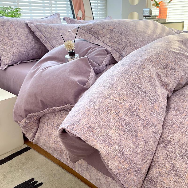 Cotton Brushed Twin Duvet Cover & Pillowcase Set for Dorms