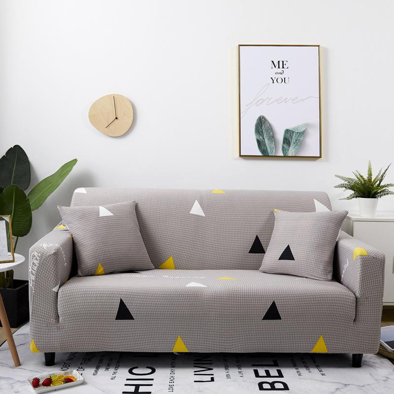 Geometry Elastic Stretch Sofa Cover Slipcovers All-Inclusive Couch Cover For Different Shape Sofa Chair L-Style Need 2Sofa Cover