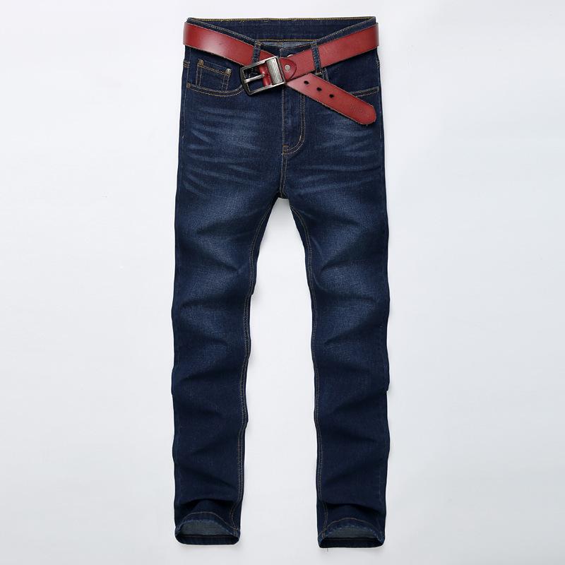 

Мужские узкие джинсы скинни в корейском стиле — тренд 2023 года, темные повседневные брюки на весну и осень Size 34, 160 jin синий