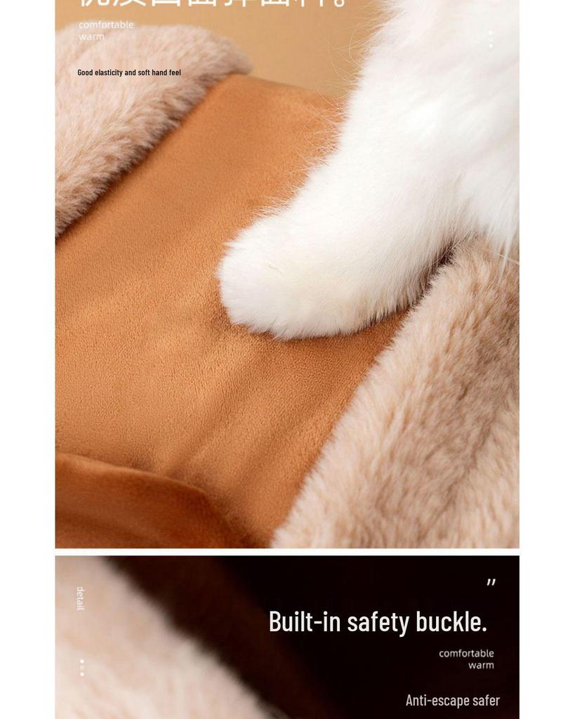 Portable Winter Warm Cat & Dog Backpack: Double Shoulder Pet Carrier