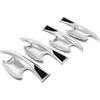 Car Accessories Fit for Hyundai Tucson 2025 2024 2023 2022 Exterior Door Handle Bowl Cover Trims (Chrome) 4PCS ABS