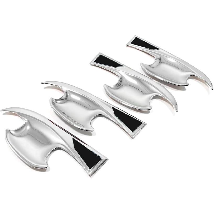 Car Accessories Fit for Hyundai Tucson 2025 2024 2023 2022 Exterior Door Handle Bowl Cover Trims (Chrome) 4PCS ABS