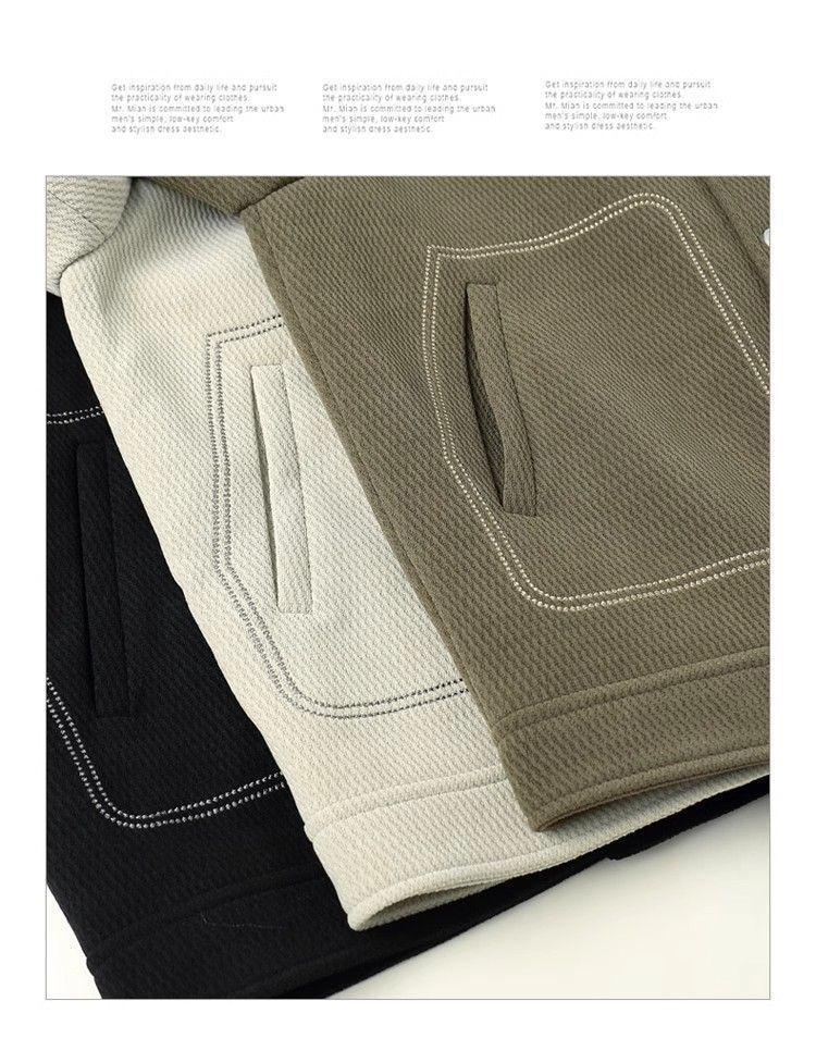 Men's Autumn Classic Casual Lapel Jacket - Versatile, Trendy, and Handsome Loose Fit Short Outerwear