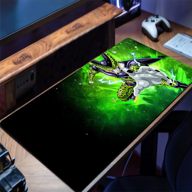 Dragon Ball Cell Mouse Pad Office Rubber Mousepad Anime Desk Mat Extended Pad PC Accessories Gaming Mats NonSlip Keyboard Mat