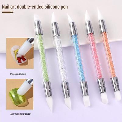 5-teiliges multifunktionales Silikon-Nagelkunst-Stift-Set