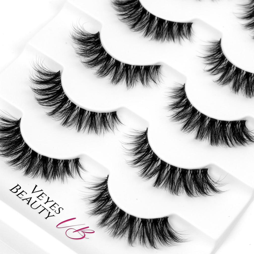 Veyesbeauty PETAL VEIL Lash Clusters Invisible Band Reusable Durable Quick & Easy Application 5 Pairs