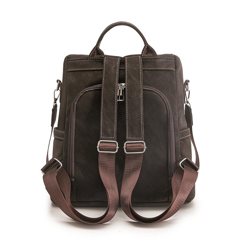 Retro Large Capacity School Bag Multi-function Shoulder Bag Women's Travel Backpack