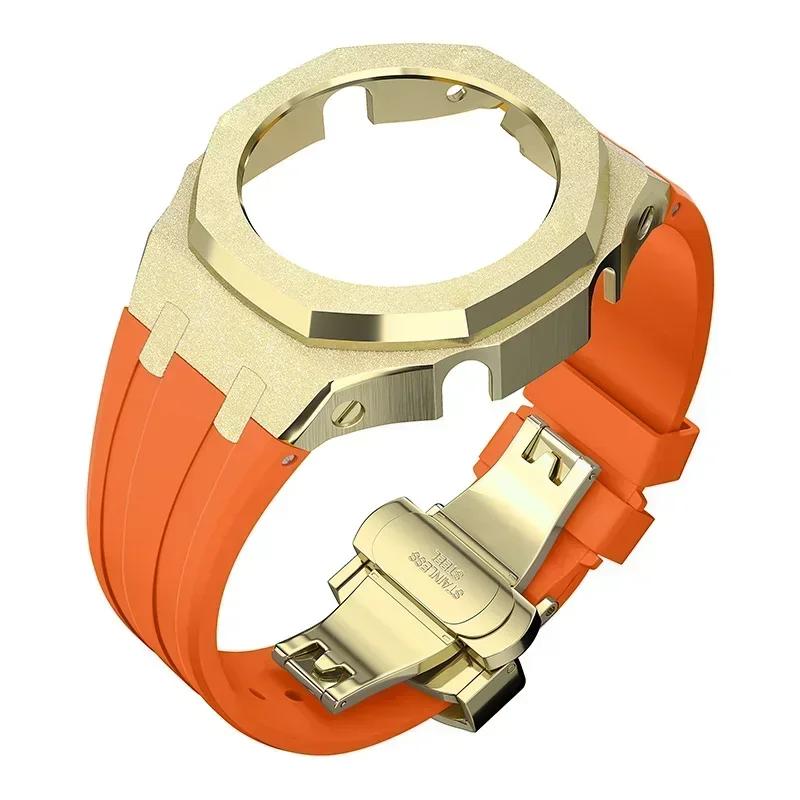 Zestaw modyfikacyjny Gen4 do Casioak GM2100 Metalowa obudowa ze stali nierdzewnej Gumowy pasek Zestaw do modyfikacji Akcesoria Casioak GM-2100 ze śrubami