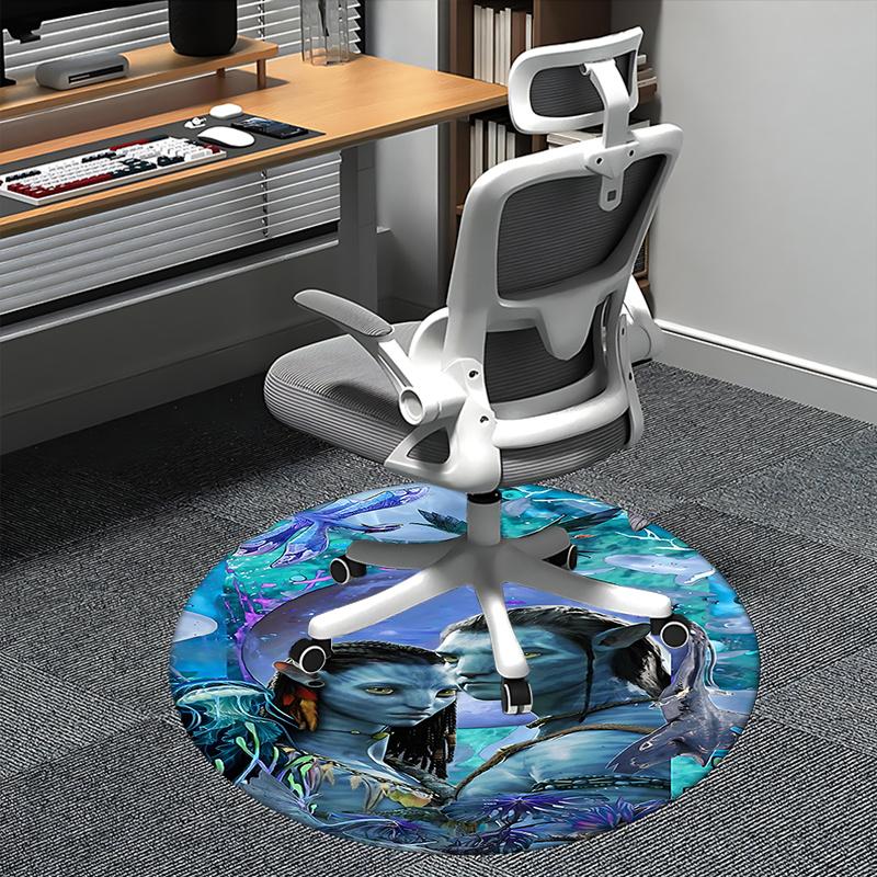 

Avatar Inspired Chair Mat Round Carpet for Home Decor, Office Use, Living Room, Bedroom, Gift Idea0180b 80cm by 80cm