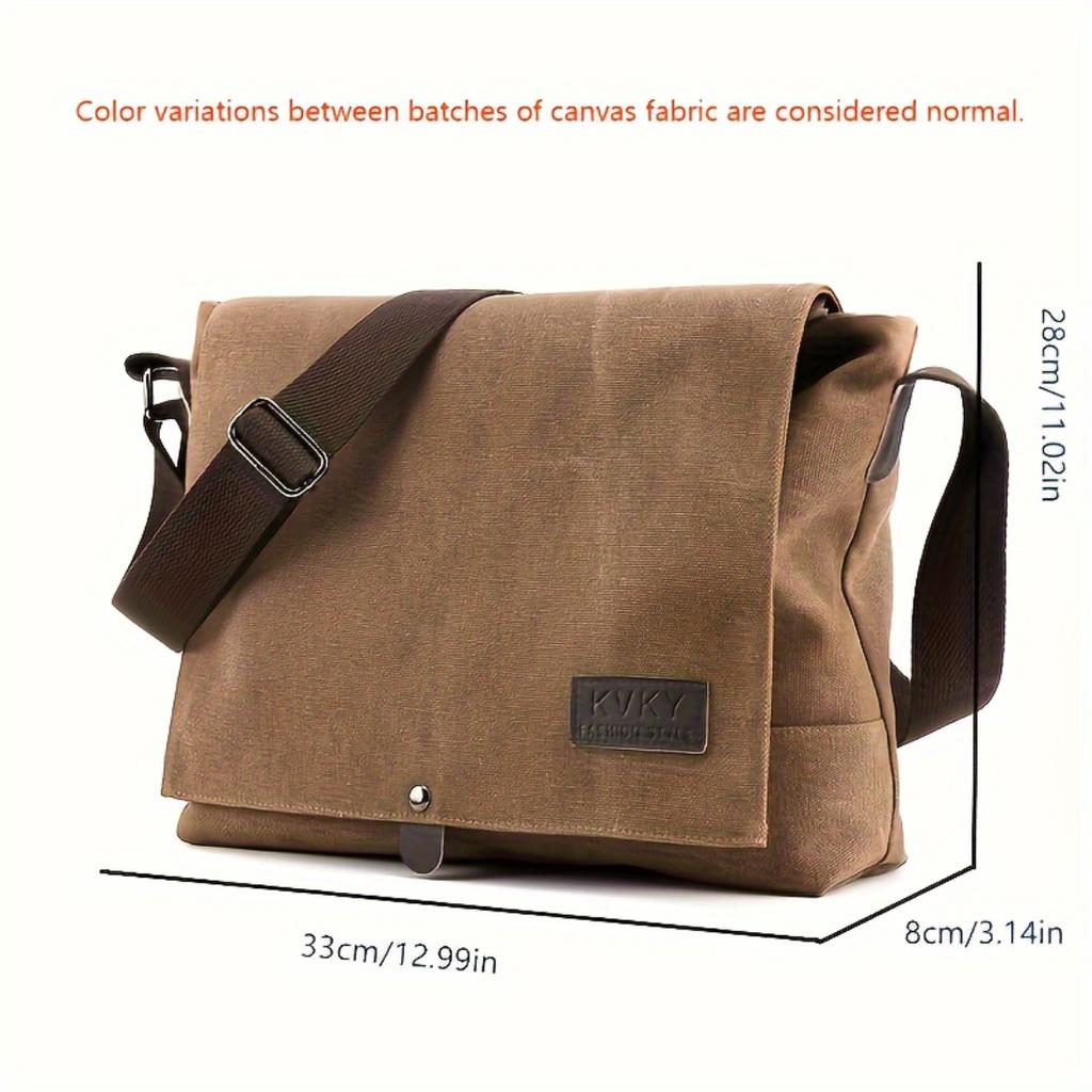 Men Minimalist Classic Textured Crossbody Bag, Fashion Casual Commuter Shoulder Pack, Ideal Daily Bag For Workplace Commute And Outdoor Travel Trips