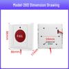 Automatic Key Reset Emergency Help Alarm Button with Pull Rope