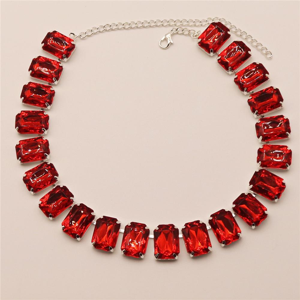 Fashion New Shiny Crystal Collarbone Chain Neck Chain, Women S European And American Sexy Party Dance Necklace