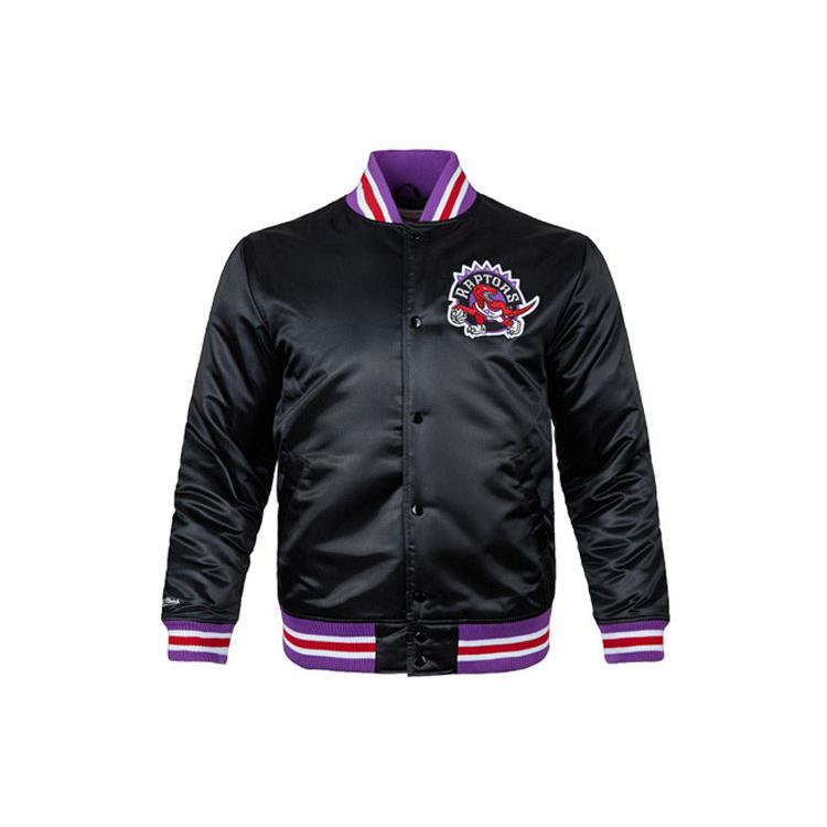 Mitchell Ness Jackets Men's Black Stand Collar Moderate Other 6390-336-ATRPIH-BLACK