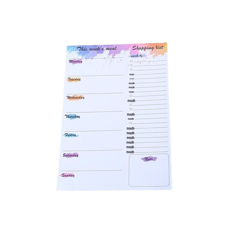 Персонализируемый магнитный планировщик-стикеры - Мягкие, отрывные, разноцветные стикеры на холодильник для списков покупок и сообщений