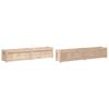 Vidaxl Garden Pots, 2 Pcs, Solid Pine Wood