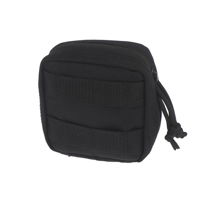 Small Tactical Pouch Micro Utility Molle Pouch Removable Clear Id Pocket Mini Knife Compass Flashlight Card Storage Bag Belt