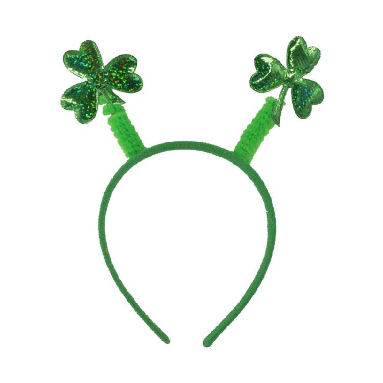 Green Hair Hoop for Luck and Good Fortune on Day Stylish Irish Hat Head Bopper
